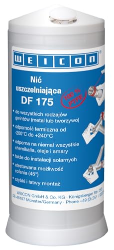 WEICON Dichtungsgewinde DF 175 175ml | Volldichtung | Weiß von WEICON