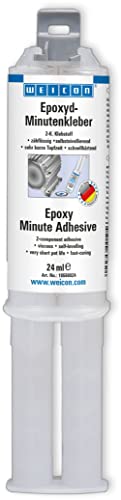 WEICON 10550024 Epoxyd-Minutenkleber 24 ml Doppelspritze 2-Komponenten Epoxidharz Klebstoff von WEICON