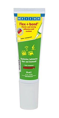 WEICON Flex+Bond - Transparent/Kleber & Dichtmittel / 85 ml/Starke Haftkraft/permanent elastisch von WEICON