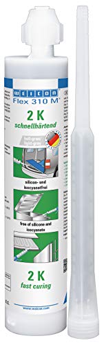WEICON Flex 310 M 2 K MS-Polymer 250 ml grau wasserfester elastischer Klebstoff zum Abdichten von WEICON