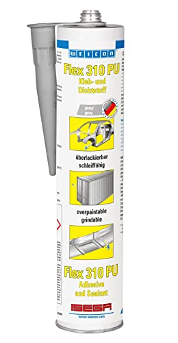 WEICON Flex 310 PU 300ml grau – Montagekleber & Dichtstoff für Holz, Metall, uvm von WEICON