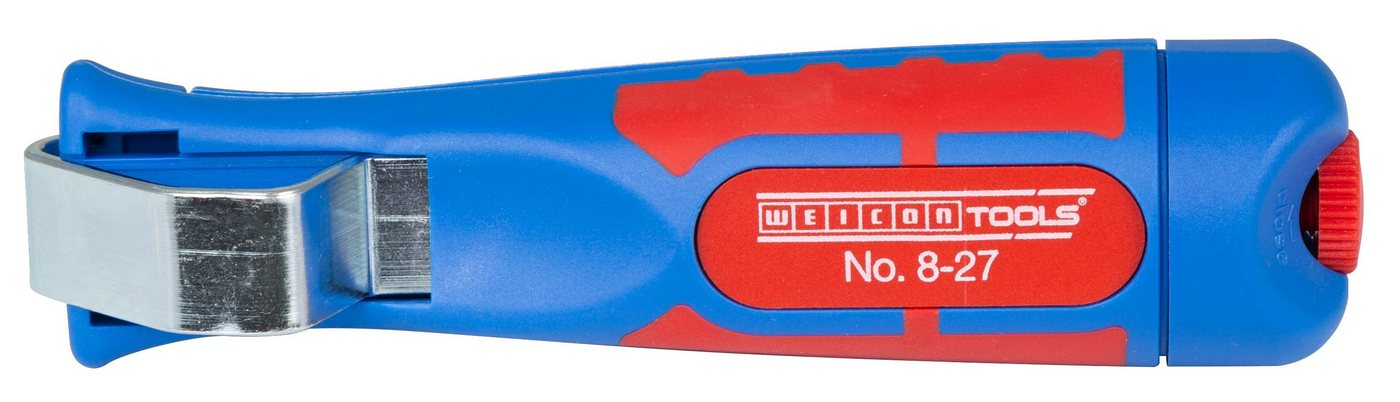 WEICON Kabelmesser No. 8 - 27 mit 2-Komponenten-Griff, (1-tlg), Großer Griffdurchmesser für optimale Haptik von WEICON