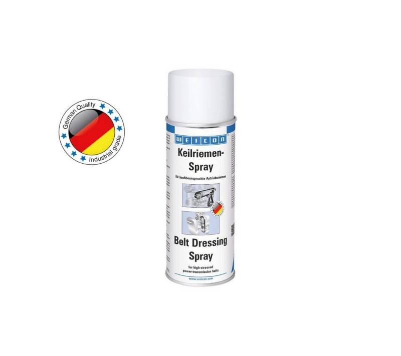 WEICON Schmierfett Keilriemen-Spray, transparente Riemenbeschichtung, 400 ml, (Spraydose), verlängert die Lebensdauer von Antriebsriemen unterschiedlichster Art von WEICON