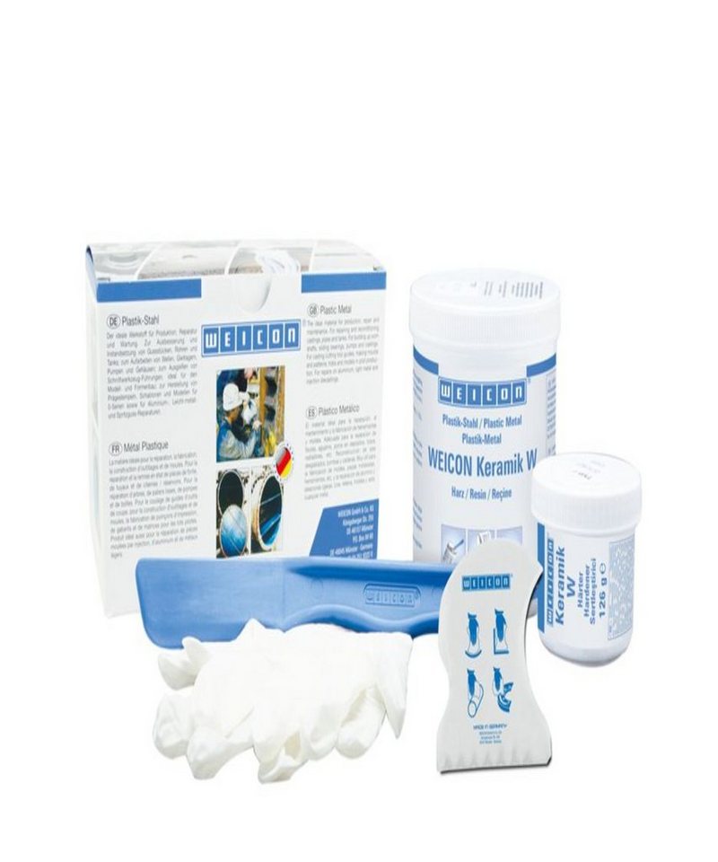 WEICON Keramikpaste Keramik W, Epoxidharz-System zur Verschleißschutzbeschichtung, 500 g von WEICON