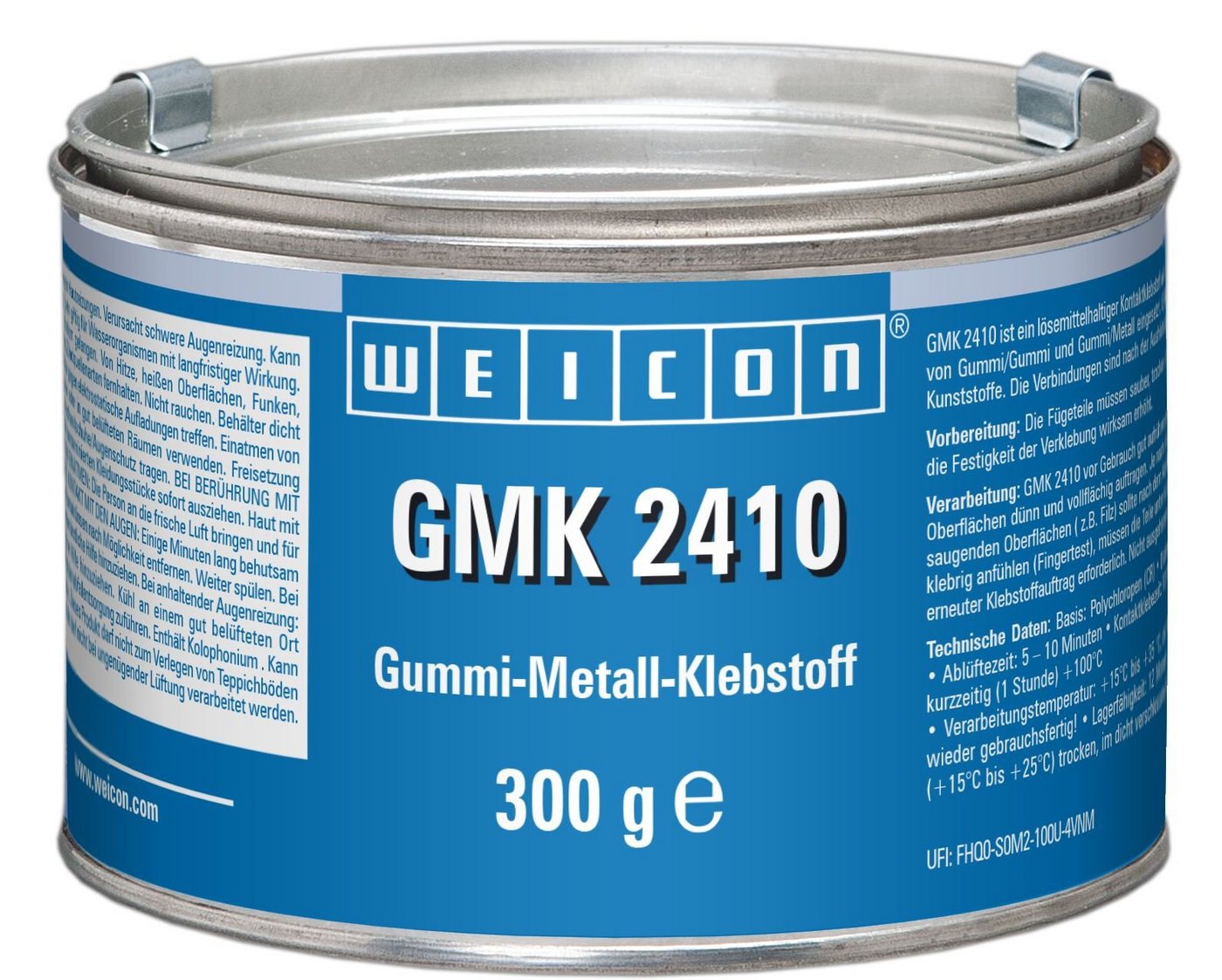 WEICON Klebstoff GMK 2410 Kontaktklebstoff, schnellhärtender 1K Gummi-Metall-Kleber von WEICON