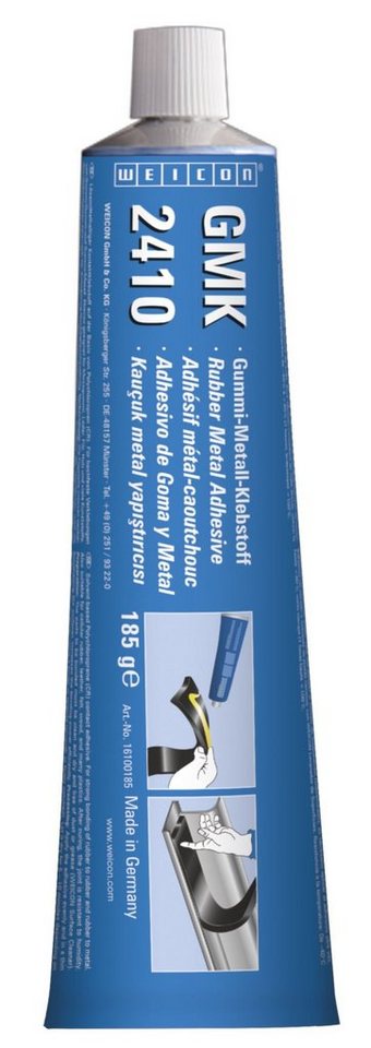 WEICON Klebstoff GMK 2410 Kontaktklebstoff, schnellhärtender 1K Gummi-Metall-Kleber, (Set), für flexible Verklebungen WEICON Klebstoff GMK 2410 Kontaktklebstoff, schnellhärtender 1K Gummi-Metall-Kleber, (Set), für flexible Verklebungen von WEICON