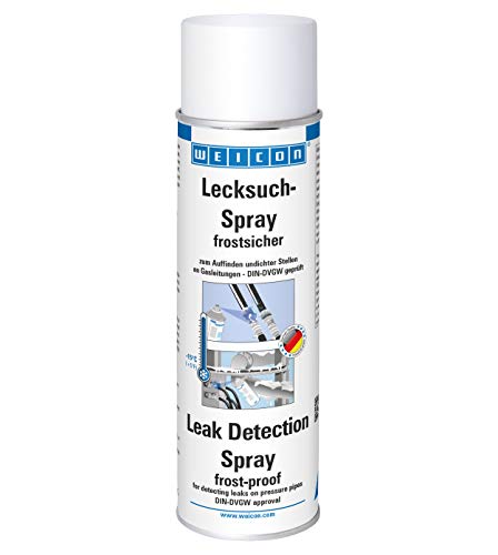 WEICON Lecksuch-Spray frostsicher | 400 ml | leichtes Auffinden von Undichtigkeiten an Druckleitungen | Sauerstoff Co2 | schaumbildend | nicht brennbar von WEICON