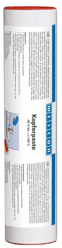 WEICON Montagepaste WEICON Kupferpaste, Schmier- und Trennmittelpaste auf Kupferbasis, 400 g, bis 1.100 °C von WEICON