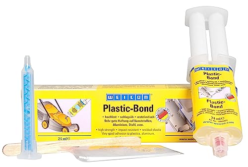 WEICON Plastic-Bond 24 ml mit Mischdüse 24 ml, lösemittelfreier 2-Komponenten Acrylat-Strukturklebstoff von WEICON