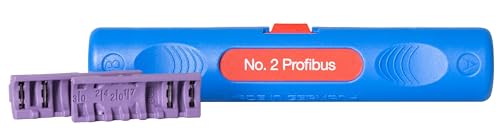 WEICON Profibus-Stripper No. 2, für geschirmte Profibus-Datenkabel, 5,5-8 mm, Blau, Solinger Stahl von WEICON