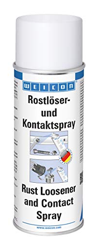 WEICON Rostlöser- & Kontaktspray 400ml löst festgerostete Bauteile z.B Auto Bremsen Batterieklemme Zündkerzen Felgen von WEICON