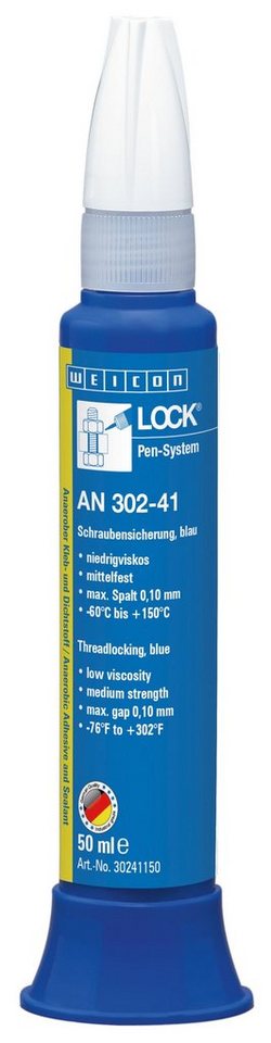 WEICON Schraubensicherung WEICONLOCK® AN 302-41 Schraubensicherung, mittelfest, blau von WEICON