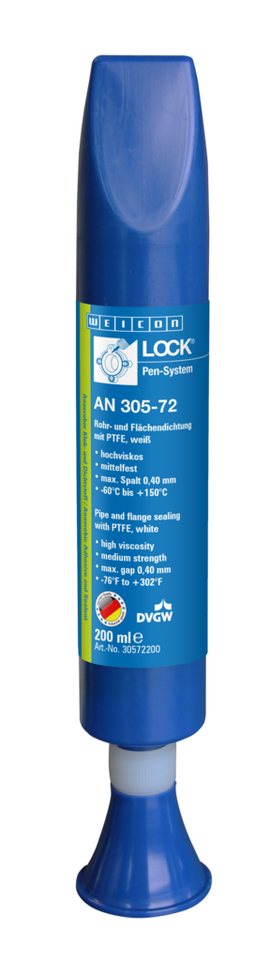 WEICON Schraubensicherung WEICONLOCK® AN 305-72 Rohr- und Flächendichtung, (Pen), Trinkwasser- und DVGW-Zulassung von WEICON