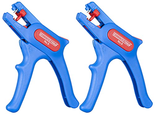 WEICON TOOLS Abisolierzange No. 5 2er Set | Automatische Abisolierzange für alle gängigen flexiblen und massiven Leiter von 0,2-6,0 mm² von WEICON