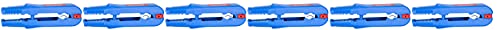 WEICON TOOLS Multi-Stripper No.400 6er Set zum Entmanteln & Abisolieren von Kabeln & Leitern, blau/rot, 155mm von WEICON