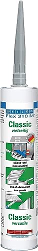 Weicon 13305310 Flex 310 M Classic 1-Komponenten-Kleber elastisch Dichtstoff grau, 310 ml von WEICON