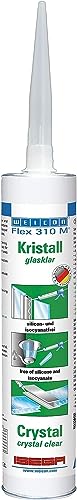 Weicon 13308310 Flex 310 M Kristall Kleber MS-Polymer haftstark Dichtstoff transparent von WEICON