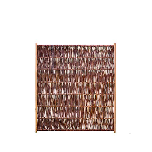 WEIDENPROFI Sichtschutz, Weidenzaun Modell SOLID, Flechtzaun aus Weide, Größe (BxH): 120 x 100 cm von WEIDENPROFI