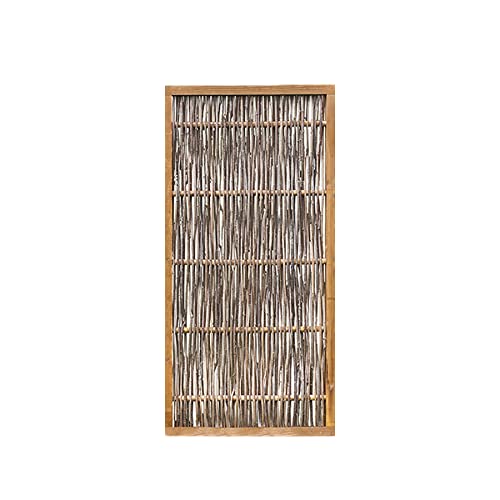 Weidenprofi Sichtschutz, Haselnusszaun Modell KOMFORT, Flechtzaun aus Hasel, Größe (BxH): 90 x 180 cm, massiver Holzrahmen. 3,5 x 7 cm von WEIDENPROFI