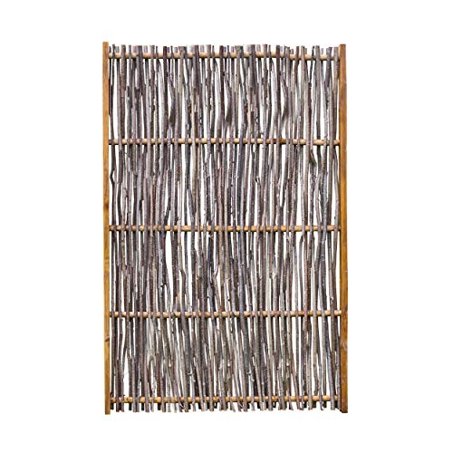 Weidenprofi Sichtschutz, Haselnusszaun Modell KOMPAKT Flechtzaun aus Hasel, Größe (BxH): 120 x 100 cm. massiver Holzrahmen 3,5 x 7 cm von WEIDENPROFI