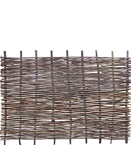 Weidenprofi Sichtschutz, Haselnusszaun Modell Stabil, Flechtzaun aus Hasel, Größe (BxH): 180 x 120 cm von WEIDENPROFI