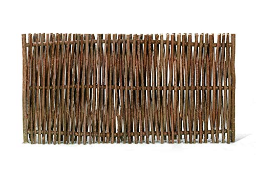 Weidenprofi Sichtschutz, Haselnusszaun Modell Universal, extra dicke Ruten, Flechtzaun aus Hasel, Größe (BxH): 180 x 90 cm von WEIDENPROFI