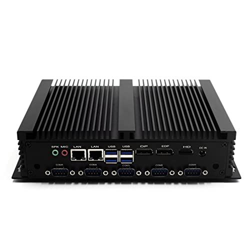 WEIDIAN Lüfterloser industrieller Mini PC 64 GB RAM 1 TB SSD 2 TB HDD Windows 11 Pro i7 8550U Mini Desktop Computer DREI Displays DP+EDP+HD 4K Dualband WLAN BT4.2 2 NIC LPT Anschluss RS232/485 COM von WEIDIAN