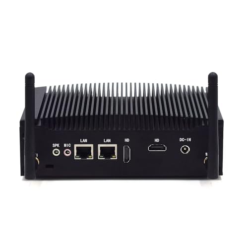 Mini PC Lüfterloser Industrie PC Mini Computer Core i5 8260U Windows 11 Linux Mini PC 16 GB RAM DDR4 256 GB SSD 1 TB HDD 2 x DB9 COM 4K Dual HD WiFi Mini Industrie Computer für Business Home Office von WEIDIAN