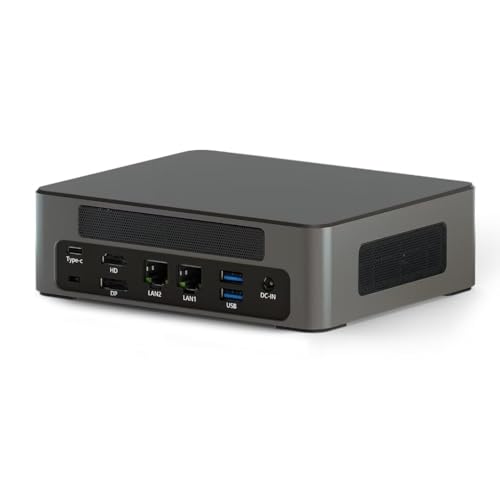 WEIDIAN FM9 Linux Mini PC 12. Gen Core i5-1235U(10C/12T, bis zu 4,4 GHz), Mini PC Windows 11 Pro 32GB DDR5 256GB SSD, Büro Mini PC unterstützt HD/Typ-C/8K DP, WIFI6&BT5.2, 8*USB, 2 * 2,5G LAN von WEIDIAN