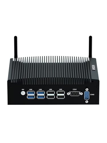 WEIDIAN Mini PC i3, Lüfterlos PC with 8GB DDR4 RAM 512GB M.2 SSD, Core i3-6157U, Support 2TB Erweiterung, 4K UHD Dual Display, WiFi, BT, Gigabit Ethernet Mini Computer for Geschäft Heim Büro Erholung von WEIDIAN