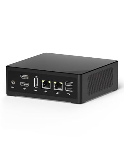 WEIDIAN N150 Mini PC Win 11 Pro(up to 3.6GHz), 8GB DDR5 256GB NVME SSD, Mini Desktop Computer WiFi6 BT5.2, 4K 3X Displays(2HD+DP), 2X Gigabit Ethernet, 6USB, PC FM2 for Home Büro Geschäft von WEIDIAN