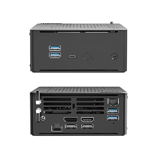 WEIDIAN Windows 11 Mini PC, Core i7-10750H 64GB, 1TB SSD, 2TB HDD, Mini Computer, Unterstützt HDMI, DP, 4K, Wi-Fi6, Gigabit Ethernet, BT5.2, Small Form Factor Desktop Computer für Home Office Business von WEIDIAN