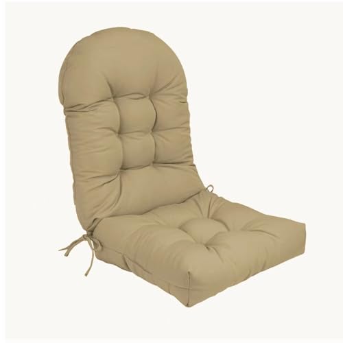 Hochrücken Adirondack Stuhlkissen, wasserdichte Schaukelstuhlkissen, Terrassekissen für Möbel im Freien,Khaki Hochrücken Adirondack Stuhlkissen, wasserdichte Schaukelstuhlkissen, Terrassekissen für Möbel im Freien,Khaki von WEIDPHL