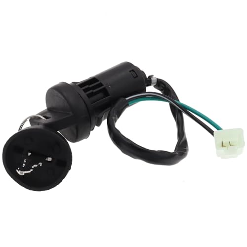 Start Key Lock Schalter Für ATV Go Kart Roller Motorrad ETC 2/4 Drähte Pins Zündung Starten Schalter Lock Key Motorrad Zündschloss(2 Wires Male Plug A) von WEIFANAA