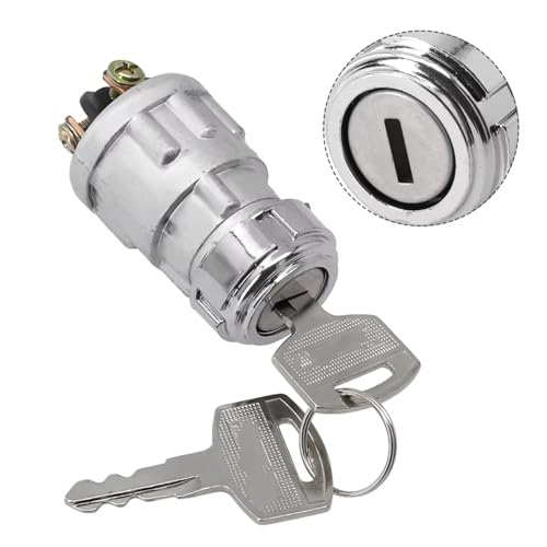 Start Key Lock Schalter Für Auto Boot Motorrad 3-Positionen-Zündstartschalter Mit 2 Schlüsseln Für Ein-/Ausschalten/Starten Der Zündung Motorrad Zündschloss Start Key Lock Schalter Für Auto Boot Motorrad 3-Positionen-Zündstartschalter Mit 2 Schlüsseln Für Ein-/Ausschalten/Starten Der Zündung Motorrad Zündschloss von WEIFANAA