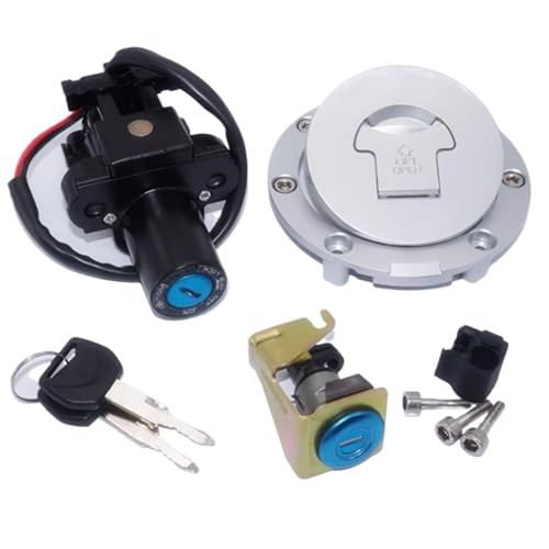 Start Key Lock Schalter Für CBR600RR 2003-2006 Universal Motorrad Zubehör Benzin Tank Deckel Schloss Zündschlüssel Motorrad Zündschloss von WEIFANAA