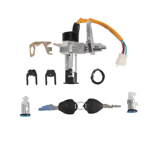 Start Key Lock Schalter Für GY6 4-Takt 150C Falcon Scooter Moped Für Tank Für Racer Universal Motorrad Zündschloss Schloss Motorrad Zündschloss von WEIFANAA