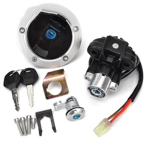 Start Key Lock Schalter Für Suzuki GSXR1000 GSXR1000Z SV650 SV650A ABS SV650SF SV650S SFV650 SV1000S SV1000 Kraftstoff Tank Kappe Zündschloss Sitz Lock Schlüssel Motorrad Zündschloss von WEIFANAA