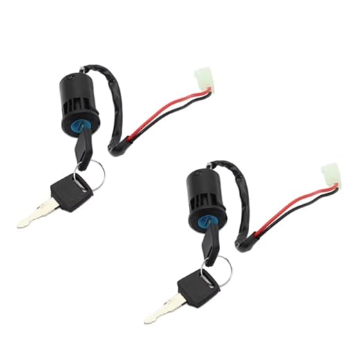 Start Key Lock Schalter Für Universal Motorrad Zündschalter Wasserdichte Elektrische Türschloss Elektrische Starten Atv Schlüssel Motorrad Zündschloss(2pcs) von WEIFANAA