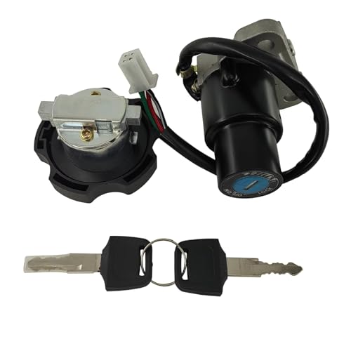 Start Key Lock Schalter Für XT600 1990-1995 XT225 DT200 DT200R 1991-1994 TW200 2003-2017 Gas Tank Tankdeckel Zündschloss Schloss Schlüssel Motorrad Zündschloss von WEIFANAA