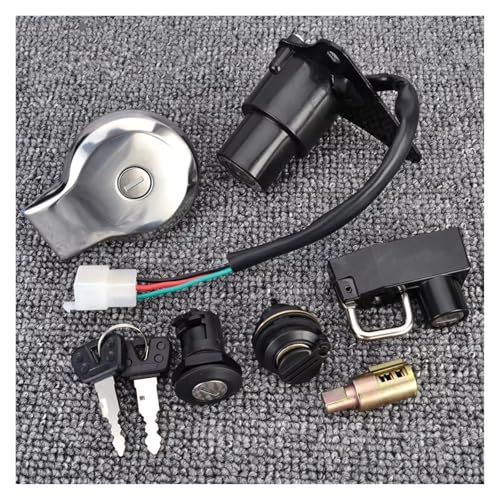 Start Key Lock Schalter Für XV125 Für VIRAGO 125 1997-2000 XV250 Für VIRAGO 250 1988-2013 Zündschloss Kraftstoffsitzschloss Tankdeckelschlüsselsatz Motorrad Zündschloss von WEIFANAA