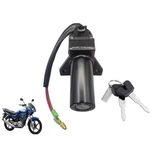 Start Key Lock Schalter Für YBR125 JYM125 2006-2012 Hauptschalter Starter Motorrad Zündschlüssel Tankdeckel Seitendeckel Schloss Motorrad Zündschloss(2 Wires) von WEIFANAA