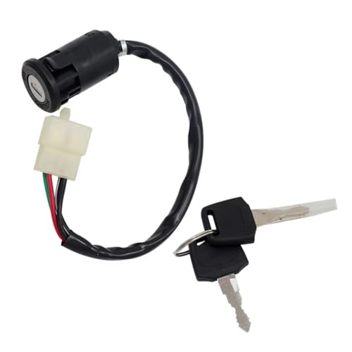 Start Key Lock Schalter Off Road Motorrad ATV Strand Bike Zubehör 50-250CC Zündschalter Mit Kappe Elektrische Türschloss Schlüssel Motorrad Zündschloss von WEIFANAA