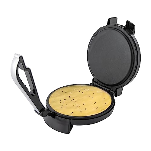 1200W Roti Maker aus Edelstahl Chapati Maker Crepegerät mit Antihaftbeschichtung and Doppelseitige Heizung für Tortillas, Tacos von WEIGR