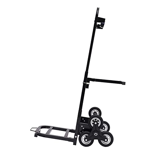 Treppensteiger Stufen-Sackkarre klappbar treppensteiger bis 210 kg Tragkraft - Dreirädriges Fahrgestell - Einkaufstrolley mit extra langem Griff (einstellbare Länge 73-114cm) von WEIGR