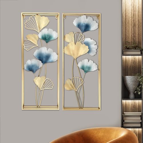 WEIGR 2 Stück Moderne Wanddekoration Wandgemälde Europäischer Stil Kreative Eisen Wanddekoration Gradienteneffekt Metalldeko Bild Wand Art, Wandschmuck 31.5x85cm WEIGR 2 Stück Moderne Wanddekoration Wandgemälde Europäischer Stil Kreative Eisen Wanddekoration Gradienteneffekt Metalldeko Bild Wand Art, Wandschmuck 31.5x85cm von WEIGR