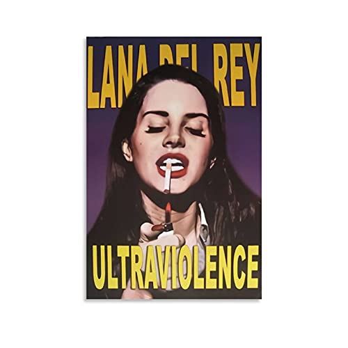 WEILEI Lana Del Rey Leinwand-Kunst-Poster und Wandkunstdruck, modernes Familienschlafzimmer, 60 x 90 cm von WEILEI