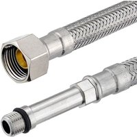 Flexibler Verbindungsschlauch - 1 x Überwurfmutter 3/8'' mit Dichtung und 1 x Armaturendirektanschluss M10 - 350 mm Flexibler Verbindungsschlauch - 1 x Überwurfmutter 3/8'' mit Dichtung und 1 x Armaturendirektanschluss M10 - 350 mm von WEINMANN & SCHANZ