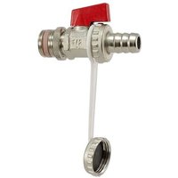 KFE-Kugelhahn 1/2'' Durchgangsform - Messing vernickelt - selbstdichtend - DN15 bis PN16 von WEINMANN & SCHANZ