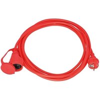 Verlängerungskabel Gummi H05RR-F 3x1,5 mm², 5m, rot von WEINMANN & SCHANZ